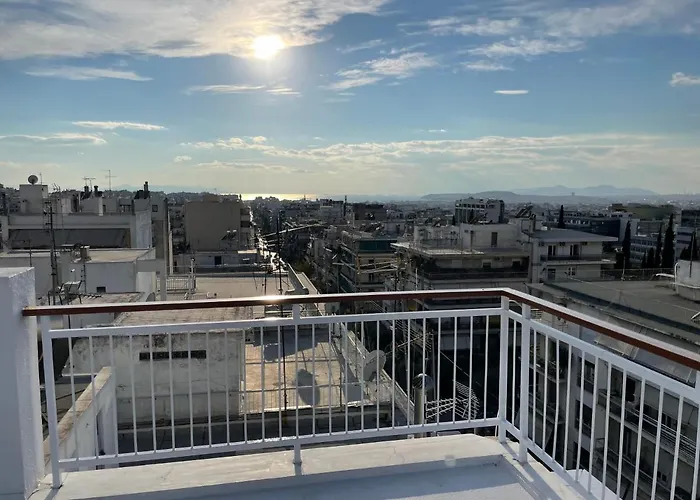 Athens Neos Kosmos Penthouse, Sea And City View